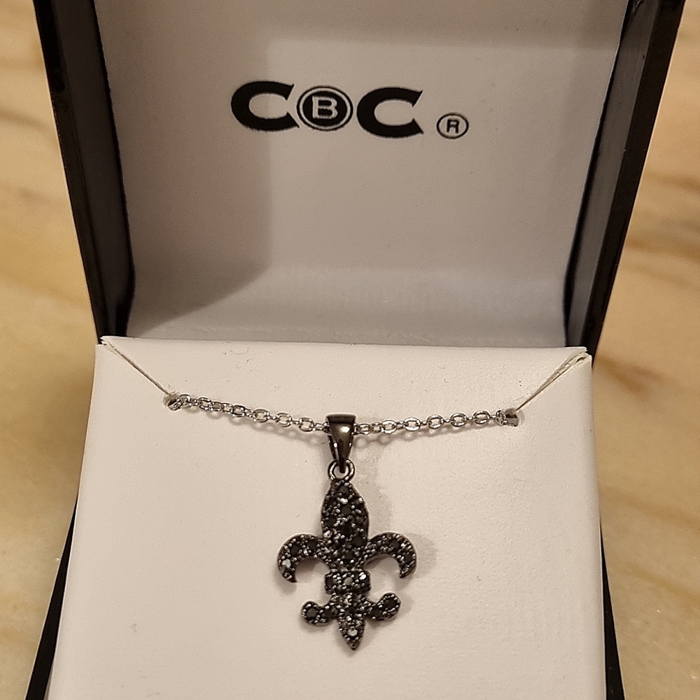 Macy's CBC Cubic Zirconia necklace NWT